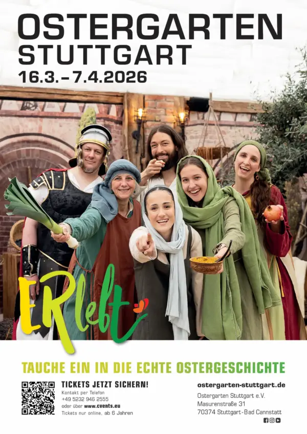 Ostergarten Stuttgart, Osterfest, Ostererlebnis für Familien, Osterveranstaltung in Stuttgart.